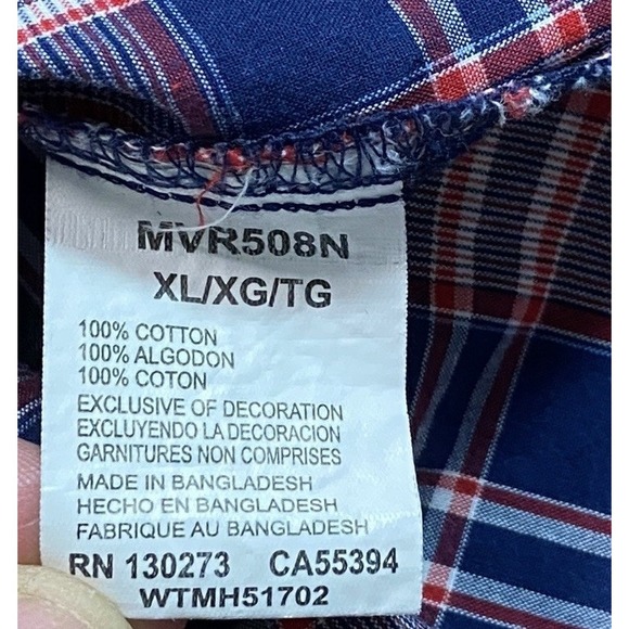 Wrangler Retro Western‎ Pearl Snap Men xL Snap Short Sleeve Stripped - Picture 6 of 7